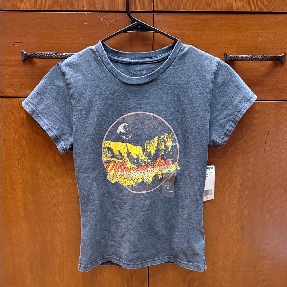 Wrangler womens Charcoal Graphic Tee